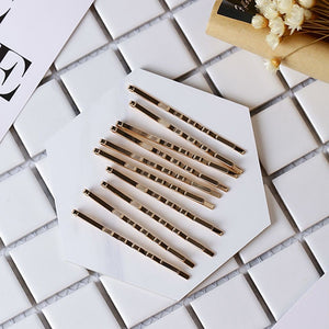 gold bobby pins