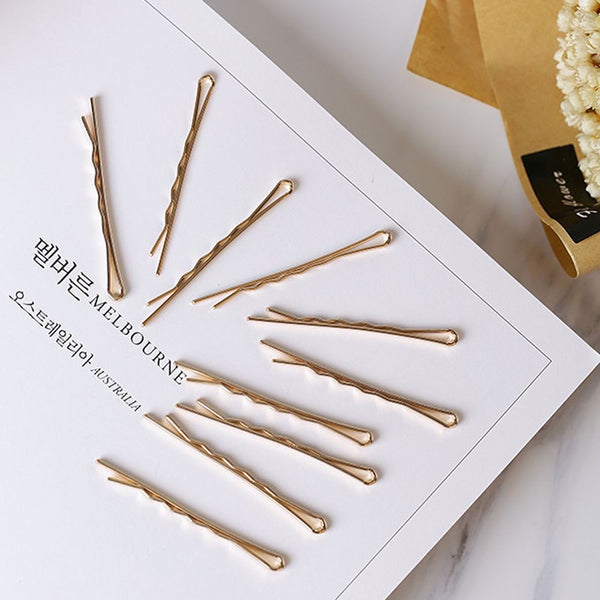 gold bobby pins